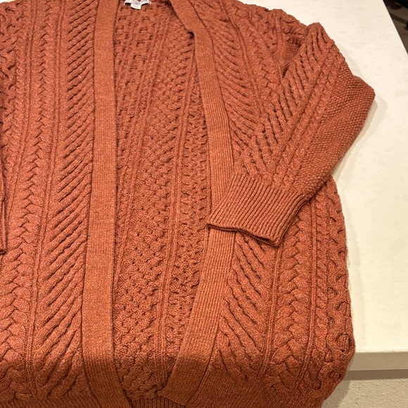 Nili Lotan and target collaboration Terracotta Cable Knit Sweater - Picture 4 of 4